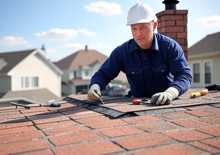 Chimney lining and waterproofing specialists at work